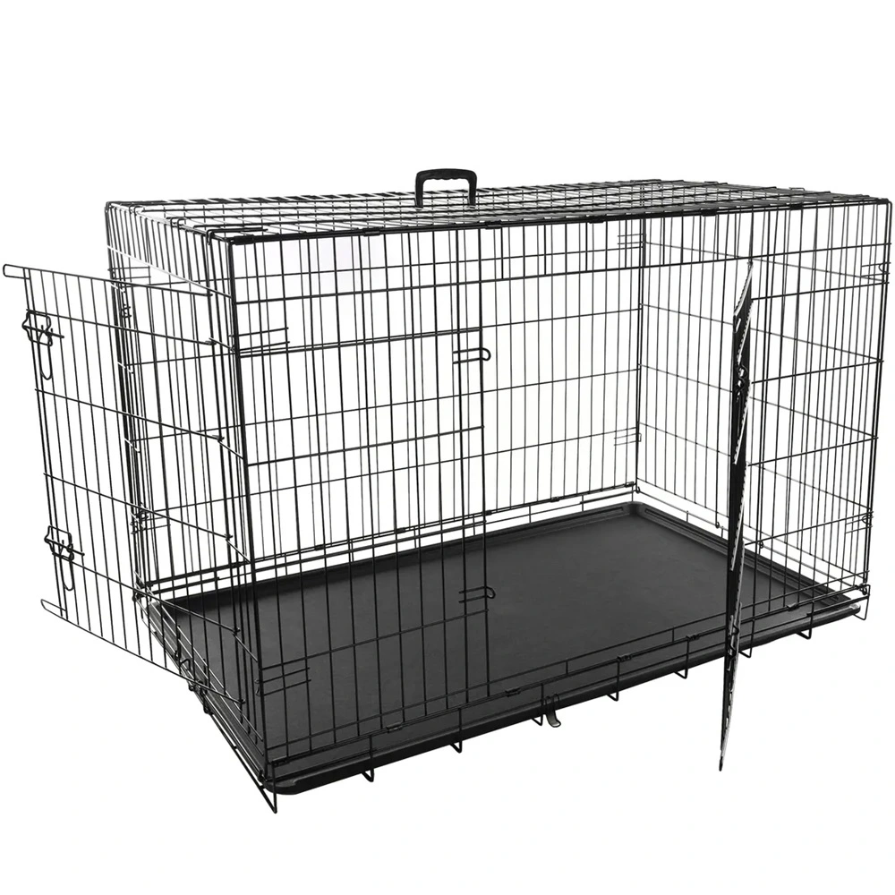 Flamingo Hundebur i metal Keo Sort XL